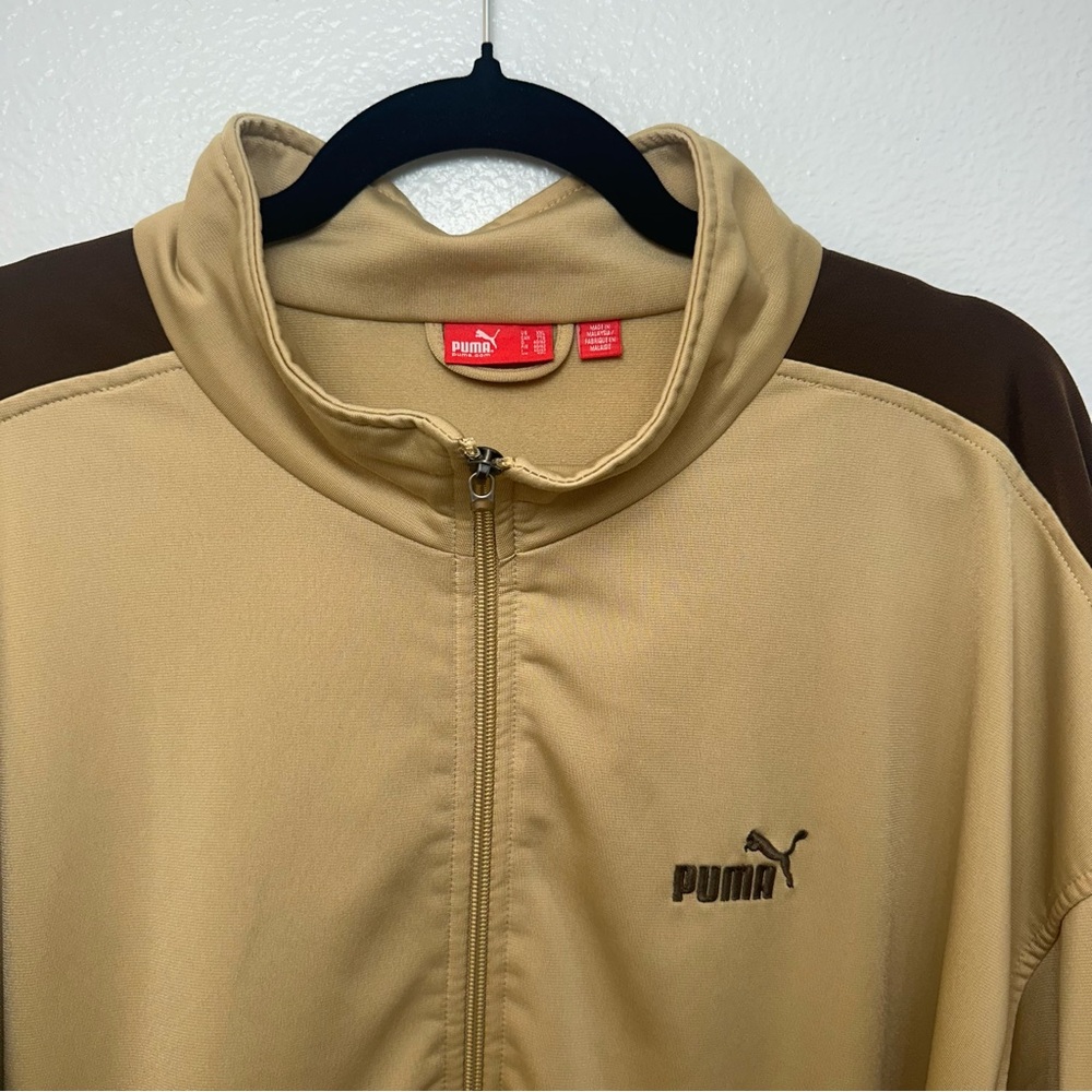 Puma Y2K Track Jacket Khaki/Brown Size XXL - Picture 3 of 5